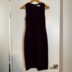 Calvin Klein Deep Purple Backless Dress